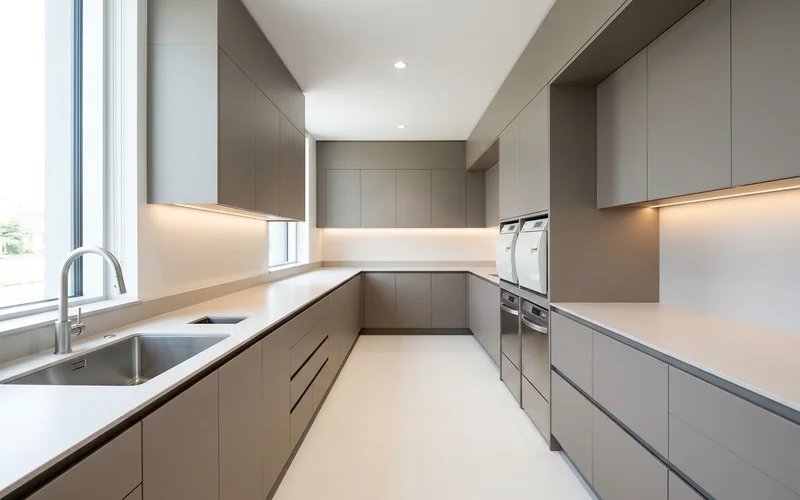 Sterilization centre millwork with dirty-to-clean flow