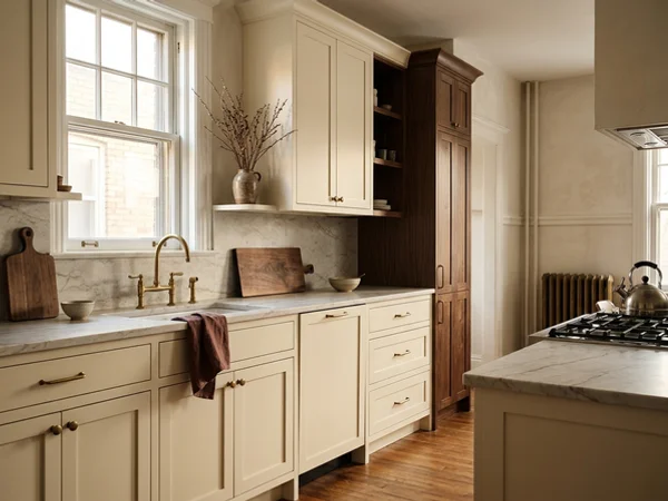 After: standard SKU painted Shaker rental kitchen in Parkdale