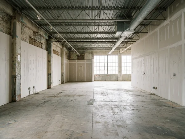 Before: empty industrial showroom in the Castlefield Design District
