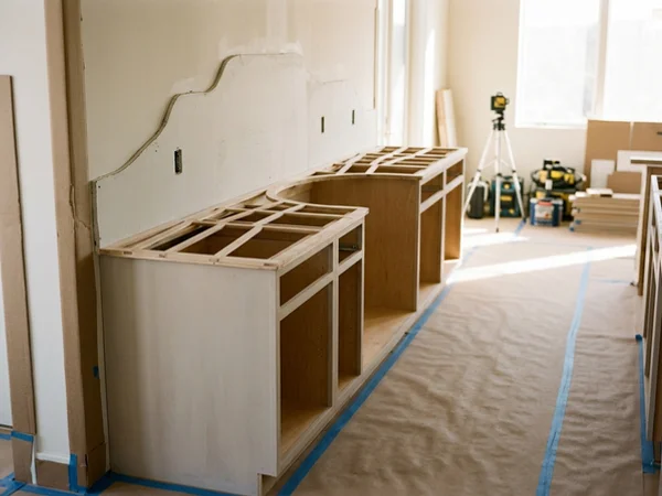 Counter template matching a laser-scanned wall